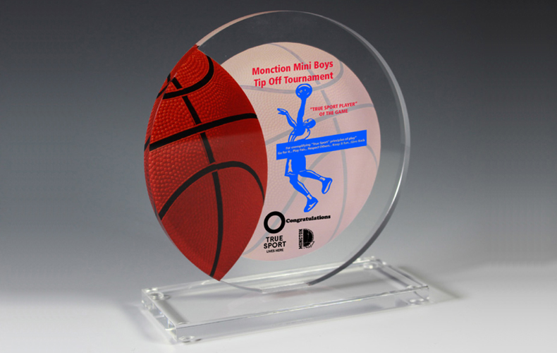 7619S (Screen Print), 7619P (4 Color Process) - Basketball Achievement Award